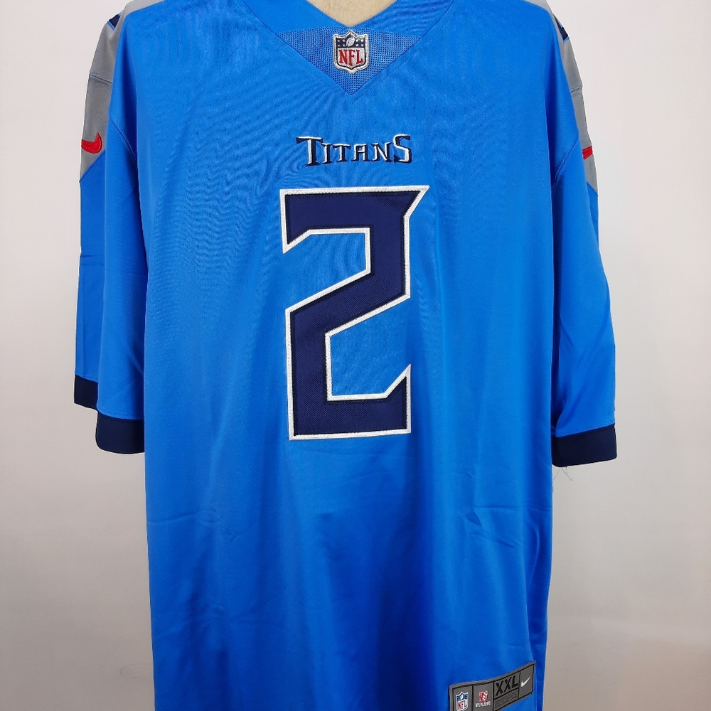 Julio Jones 2 Tennessee Titans Jersey Mens XXL 2XL Blue Nike
